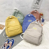 Polyester cotton women backpack for Teenage girls