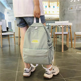 Polyester cotton women backpack for Teenage girls