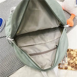 Polyester cotton women backpack for Teenage girls