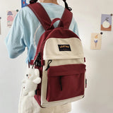 Waterproof Nylon Women Backpack Student SchoolBag Female Laptop Book Bag