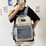Waterproof Nylon Women Backpack Student SchoolBag Female Laptop Book Bag