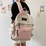 Waterproof Nylon Women Backpack Student SchoolBag Female Laptop Book Bag