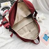 Waterproof Nylon Women Backpack Student SchoolBag Female Laptop Book Bag