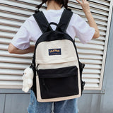 Waterproof Nylon Women Backpack Student SchoolBag Female Laptop Book Bag