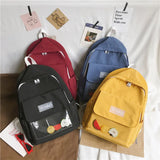 Cartoon Schoolbag For Teenage Girls, Waterproof Nylon Female Backpack