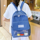 Cartoon Schoolbag For Teenage Girls, Waterproof Nylon Female Backpack