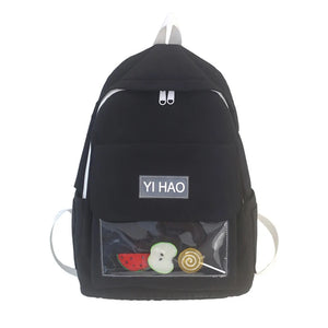 Cartoon Schoolbag For Teenage Girls, Waterproof Nylon Female Backpack