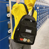 Cartoon Schoolbag For Teenage Girls, Waterproof Nylon Female Backpack