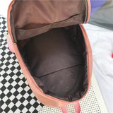 LENLEI Canvas Patchwork Backpack School Laptop Bag for Teenagers Girls