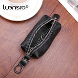 LENSRO Cow Leather Key Wallet Car Key Bag Wallet Unisex Holders