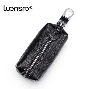 LENSRO Cow Leather Key Wallet Car Key Bag Wallet Unisex Holders