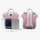 LEQUEEN Colorful Mummy Diaper Bag Baby Feeder Bag