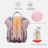 LEQUEEN Colorful Mummy Diaper Bag Baby Feeder Bag