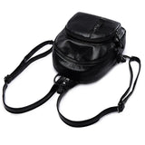 PU Leather Women Backpack Female Backpacks Small Zipper Bags