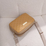 Solid Zipper High Shoulder Bag for Women