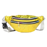 Women Holographic Waist Bag - Geometric Fanny Pack