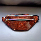 Silver Holographic Waist Bag Geometric Fanny Pack