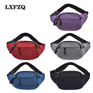 Canvas Waist Bag Men Chest Bag Fanny Pack Women Bag