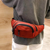 Canvas Waist Bag Men Chest Bag Fanny Pack Women Bag