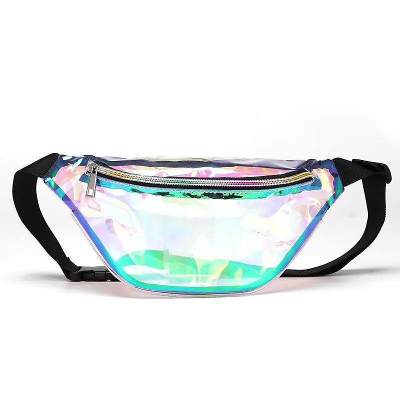 Transparent PVC Waist Bag for Women Holographic Fanny Pack