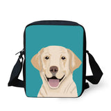 Labrador Retriever Kids Shoulder Messenger Bag Crossbody School Supplies