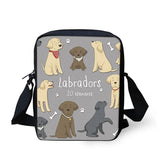 Labrador Retriever Kids Shoulder Messenger Bag Crossbody School Supplies