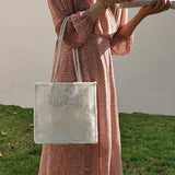 Lace Embroidery Shoulder Bag Female Large Capacity Handbag Lady Handle Bag