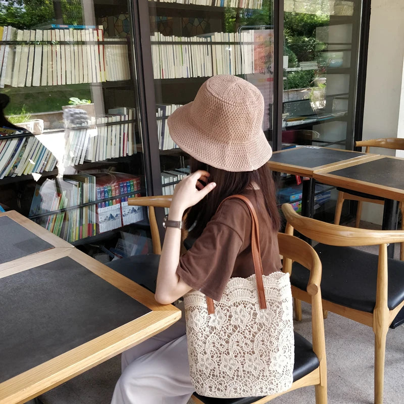 Embroidery Shoulder Bag Large Capacity Tote Fairy Mori-girl