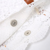 Lace Hollow Out Shoulder Bags Women Large Capacity Totes Retro