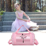 Embroidery Gym Bag Girls Latin Dance Tote Bag