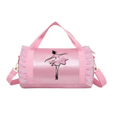 Embroidery Gym Bag Girls Latin Dance Tote Bag