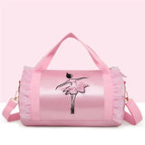 Embroidery Gym Bag Girls Latin Dance Tote Bag