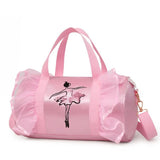 Embroidery Gym Bag Girls Latin Dance Tote Bag