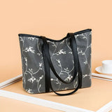 Floral Embroidery PU Leather Shoulder Bag Large Capacity Totes