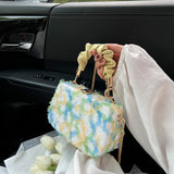Lace Girls Cross Body Shoulder Box Bag Pu Chain Wedding
