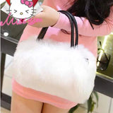 Leopard Print Fur Bag High-end Plush Underarm Shoulder Crossbody Bag