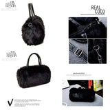 Leopard Print Fur Bag High-end Plush Underarm Shoulder Crossbody Bag