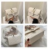 Casual Messenger Bag Wide Shoulder Strap Solid High Bag