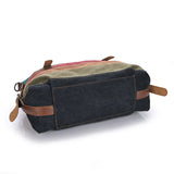 Ladies Rainbow Purse Pouch Canvas Bag Women Handbag Patchwork Casual Shoulder Ba