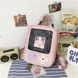 Ladies 3 Way Ita Bag Cartoon Student School Bag Game Console Lolita