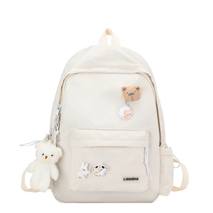 Campus Style Teen Girls Backpack Harajuku Students Schoolbags