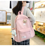 Campus Style Teen Girls Backpack Harajuku Students Schoolbags