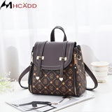 Women's PU Leather Backpack Multifunctional Shoulder Bag