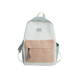 Women Contrast Preppy Style Backpack for College