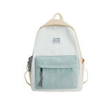 Women Contrast Preppy Style Backpack for College