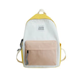 Women Contrast Preppy Style Backpack for College