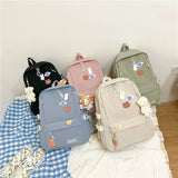 Ladies Backpacks Teen Boys Girls Harajuku Student School Bags