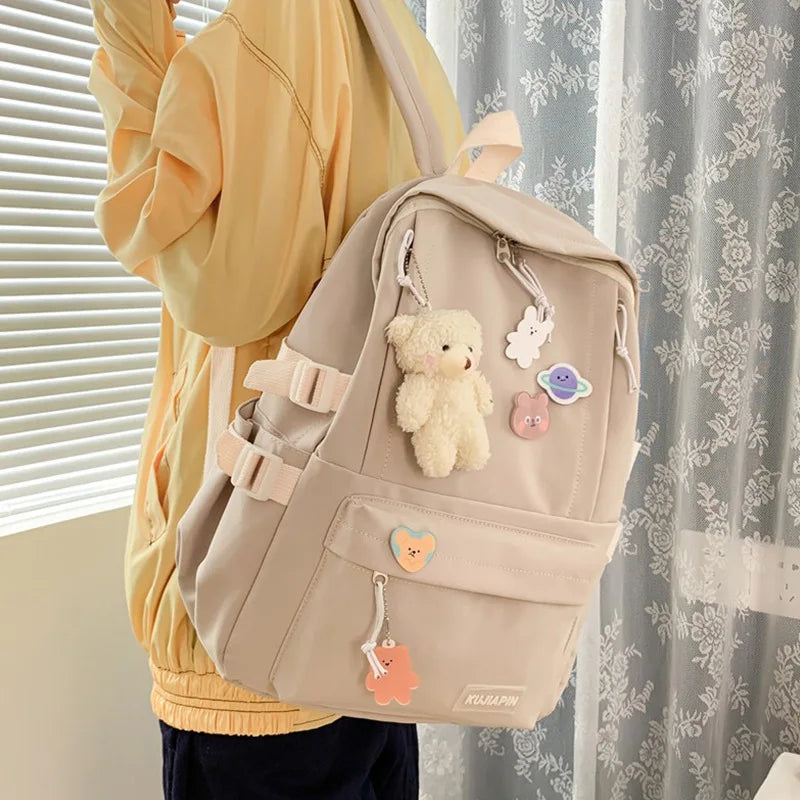Ladies Backpacks Teen Boys Girls Harajuku Student School Bags