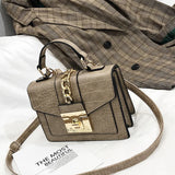Crocodile Leather Shoulder Messenger Bag Handbag