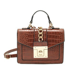 Crocodile Leather Shoulder Messenger Bag Handbag